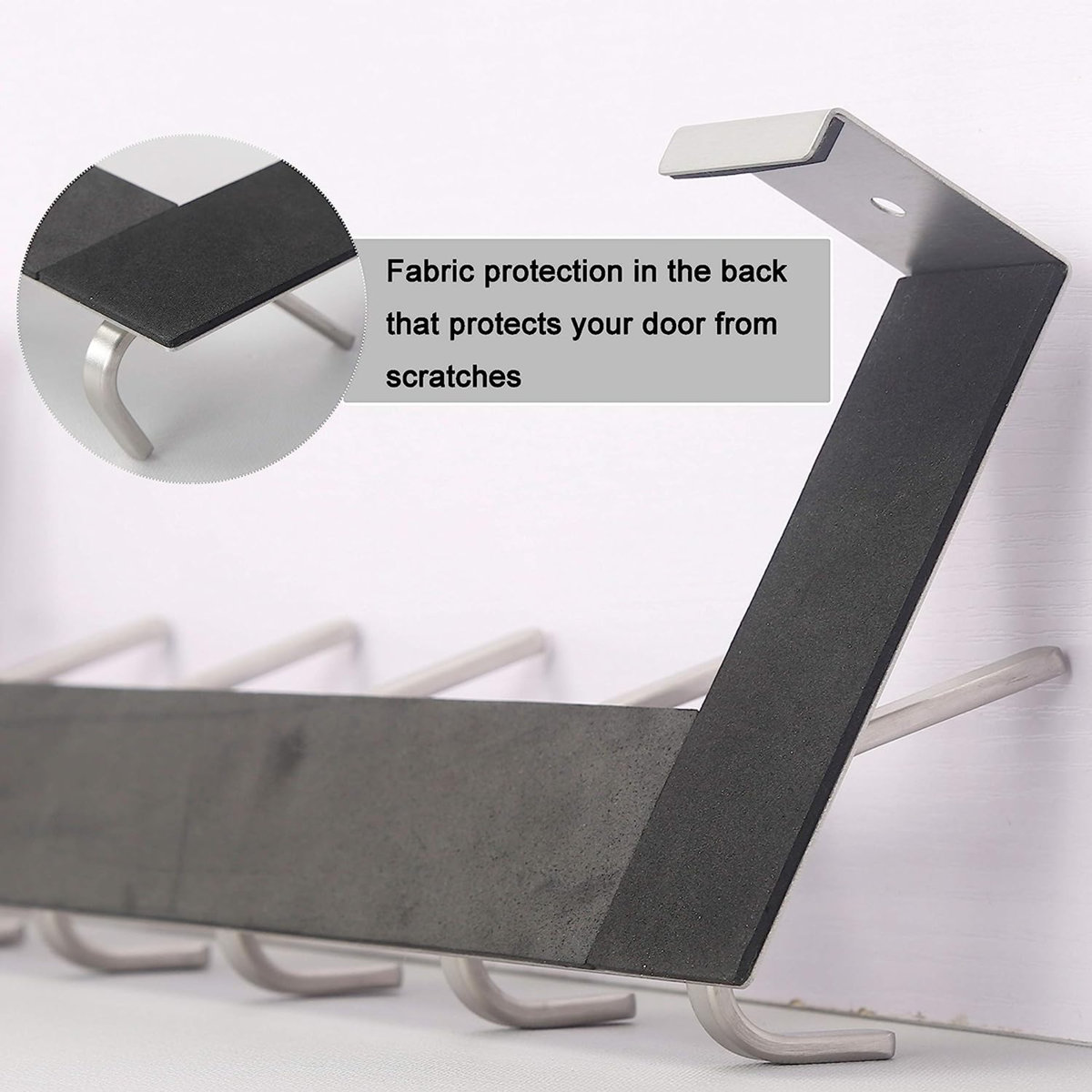 Berget Metal Over-the-Door 6 - Hook Wall Mounted Coat Rack